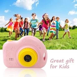 JRSHOME Kids Camera 1080P HD Digital Video Children Camera Portable Toys Toddler Photo With Games Pink For Age 3-10 Girls Gift For Christmas Birthday New Years -Folkmanis Toys Shop 51FqChmzqXL