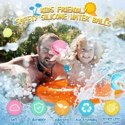 WELTRE Magnetic Reusable Water Balloons Quick Fill Self Sealing, 18 Pcs Silicone Water Balls For Pool, Beach, Backyard Water Fun Kids Toddlers Adults Outdoor Reusable Water Bomb Splash Ball Toys -Folkmanis Toys Shop 51G5LtdxbSL
