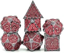 Cusdie Metal Dice Set, 7 Pcs DND Metal Dice, Pinwheel Design Polyhedral Dice Set, For Role Playing Game D&D Dice MTG Pathfinder(Silver Golden) 27 Cusdie Metal Dice Set, 7 Pcs DND Metal Dice, Pinwheel Design Polyhedral Dice Set, For Role Playing Game D&D Dice MTG Pathfinder(Silver Golden) -Folkmanis Toys Shop 51G8B4ROqxS. AC