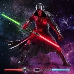 TOY Life 2 Pack Dark Saber Light Up Saber Retractable & Collapsable Light Up Sabers For Kids LED Light Up Sword Set With Motion Sensitive FX Sound Lightsavers Darth Saber Inquisitor Light Up Sword