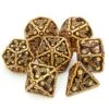 Metal Dice Set Hollow Polyhedral Skull Metal Dice Suitable 7Pcs Set For Dungeons And Dragons RPG MTG Table Games D&D Pathfinder Shadowrun And Math Teaching (Ancient Gold-1) 2 Metal Dice Set Hollow Polyhedral Skull Metal Dice Suitable 7Pcs Set For Dungeons And Dragons RPG MTG Table Games D&D Pathfinder Shadowrun And Math Teaching (Ancient Gold-1) -Folkmanis Toys Shop 51GCnZ0YNCL