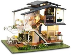 GuDoQi DIY Miniature Dollhouse Kit, Tiny House Kit With Music, Miniature House Kit 1:24 Scale, Great Handmade Crafts Gift For Birthday Halloween, Beautiful Flower Shop -Folkmanis Toys Shop 51GIjD9cvQL. AC