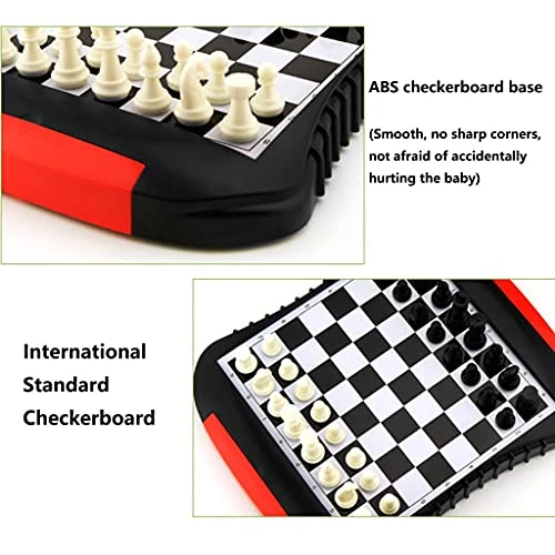 Professional Chess Set Magnetic Travel Drawer Storage Convenient To Carry To School Camping-Educational Toys For Kids And Adults Intellectual Games ( Color : Black ) 5 Professional Chess Set Magnetic Travel Drawer Storage Convenient To Carry To School Camping-Educational Toys For Kids And Adults Intellectual Games ( Color : Black ) - Image 3