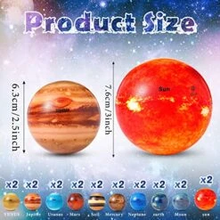 BBTO 20 Pcs Solar System Stress Balls Anti Stress Solar Planets Balls For Adult Planet Bouncy Balls Space Toys For Kids Early Learning Solar System Toys For Kids, Children Space Themed Gift 11 BBTO 20 Pcs Solar System Stress Balls Anti Stress Solar Planets Balls For Adult Planet Bouncy Balls Space Toys For Kids Early Learning Solar System Toys For Kids, Children Space Themed Gift -Folkmanis Toys Shop 51GcW5lSorL