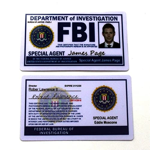 YXBOMG Novelty FBI Badge Roleplay Props, FBI Card Holder Leather Wallet Police Badge Special Undercover Agent ID Holder Halloween Party Game Toy Gift 5 YXBOMG Novelty FBI Badge Roleplay Props, FBI Card Holder Leather Wallet Police Badge Special Undercover Agent ID Holder Halloween Party Game Toy Gift - Image 3