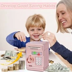 Refasy Piggy Bank Cash Coin Can ATM Bank Electronic Coin Money Bank For Kids-Hot Gift -Folkmanis Toys Shop 51GtMdv7zrL