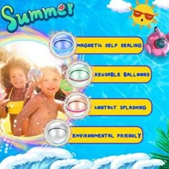 Reusable Water Balloons Quick Fill For Kids, Magnetic Latex-Free Silicone Water Ball With Mesh Bag, Self-Sealing Water Bomb For Kids Adults Outdoor Water Games Toy Summer Party Supplies(12 Pack) 11 Reusable Water Balloons Quick Fill For Kids, Magnetic Latex-Free Silicone Water Ball With Mesh Bag, Self-Sealing Water Bomb For Kids Adults Outdoor Water Games Toy Summer Party Supplies(12 Pack) -Folkmanis Toys Shop 51GuRH1Mg1L
