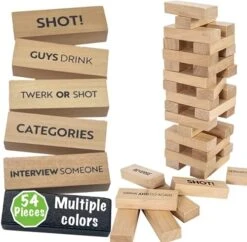 Buzzed Blocks Adult Drinking Game - 54 Blocks With Hilarious Drinking Commands And Games On 40 Of Them | Perfect Pregame Party Starter | Entertaining Party Game For Adults | Novelty Funny Gifts 17 Buzzed Blocks Adult Drinking Game - 54 Blocks With Hilarious Drinking Commands And Games On 40 Of Them | Perfect Pregame Party Starter | Entertaining Party Game For Adults | Novelty Funny Gifts -Folkmanis Toys Shop 51H23bTe6OL. AC