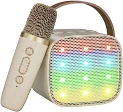 VERKB Mini Karaoke Machine For Kids, Kids Music Player Toys For Girls And Boys, Portable Bluetooth Speaker With Wireless Microphone For Kids Toddler Home Party Birthday Gifts For Girl(Pink) 14 VERKB Mini Karaoke Machine For Kids, Kids Music Player Toys For Girls And Boys, Portable Bluetooth Speaker With Wireless Microphone For Kids Toddler Home Party Birthday Gifts For Girl(Pink) -Folkmanis Toys Shop 51HAMSf653L. AC