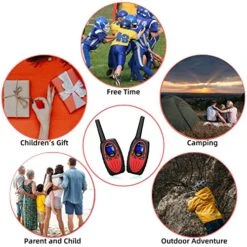 Retevis RT628 Walkie Talkies For Kids Rechargeable,Long Range 2 Way Radio 22 CH Backlit LCD Screen VOX,Toys Gifts For 5-14 Years Old Boys Girls,Indoor Outdoor Adventure(Red, 2 Pack) -Folkmanis Toys Shop 51HBfDiEa2L