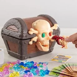 Lost Loot DIY Pirate Scavenger Hunt Game For Kids & Family- Can You Follow The Clue Cards & Find 5 Skeleton Toy Keys To Open The Chest-Includes All You Need For The Most Exciting At Home Treasure Hunt -Folkmanis Toys Shop 51HEJGhiKQL