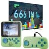 Fadist Handheld Game Console, Retro Game Console With 666 Classic Games, 3.5'' Color Display,Rechargeable Battery, Support For 2 Players & TV, Ideal Gift For Kids, Friend, Lover