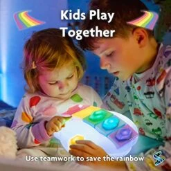 Protectors Of The Rainbow – Scavenger Hunt & Hide And Seek Game | Ages 4-10 | Birthday Games | Glow In The Dark Toys | Rainbow Game | Treasure Hunt | Kids Games With Interactive Music & Lights -Folkmanis Toys Shop 51HJamHi8dL