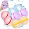 Reusable Magnetic Water Balloons 8 Pcs, Water Bomb Self-sealing Quick Fill, Summer Toy Outdoor Water Toys For Girls And Boys Ages 3+, Outdoor Activities Water Fights, Summer Party, Beach Toys -Folkmanis Toys Shop 51HOoXcDbDL