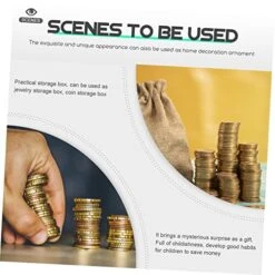 Holibanna 4pcs Box Candies Holder Container Pot Gifts Toys Bank Adults Gift Wood Items Decor Organizer Storing Money Pirate Tarot Savings - Inch X Vintage For Keepsakes Rewards -Folkmanis Toys Shop 51HQAWSDiBL