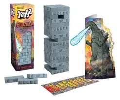 USAOPOLY Jenga: Godzilla Extreme Edition | Based On Classic Monster Movie Franchise Godzilla | Collectible Jenga Game | Unique Gameplay Featuring Movable Godzilla Piece