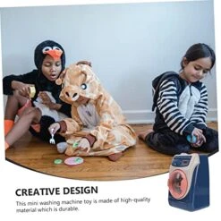 1 PC Simulated Home Appliances Toys Baby Doll Set Baby Suit Furniture Pretend Play Washing Machine Play House Toy Washing Machine Dollhouse DIY Landscape Decor Laundry Playing -Folkmanis Toys Shop 51HSo4VK8GL