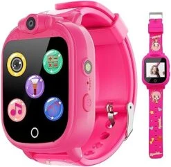 PROGRACE Kids Smart Watches With 90°Rotatable Camera Smartwatch Touch Screen Kids Watch Music Pedometer Flashlight Games Alarm Clock Digital Wrist Watch Gift For Boys Age 3-12 Years Old Boy Toys Blue 19 PROGRACE Kids Smart Watches With 90°Rotatable Camera Smartwatch Touch Screen Kids Watch Music Pedometer Flashlight Games Alarm Clock Digital Wrist Watch Gift For Boys Age 3-12 Years Old Boy Toys Blue -Folkmanis Toys Shop 51HWy1AvJWL. AC