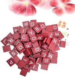 EXCEART Toddler Toys Wedding Decor Stocking Stuffers Wood Letter Tiles Letters Wood Tiles Letters Chips Wood Letters Replacement Crossword Game Tiles Infants Toys Baby Gifts Christmas Decor -Folkmanis Toys Shop 51HZTOtvDtL. AC