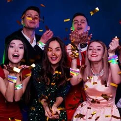 Thuodo 72Pcs Glow Sticks Bulk LED Bracelets, Glow In The Dark Party Supplies For Kids/Adults, Flashing Light Up Toys, 4th Of July Party Favors, Neon Rave Concert Party Games Gifts Accessory 14 Thuodo 72Pcs Glow Sticks Bulk LED Bracelets, Glow In The Dark Party Supplies For Kids/Adults, Flashing Light Up Toys, 4th Of July Party Favors, Neon Rave Concert Party Games Gifts Accessory -Folkmanis Toys Shop 51HbpQ4HMSL