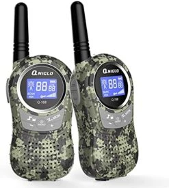 QNIGLO Walkie Talkies For Kids, 22 Channels And 2 Miles Long Range Camo Rechargeable Walkie Talkie, Wearable Radio Walky Talky Christmas Birthday Gift Toys For 3-12 Years Old Boys Girls -Folkmanis Toys Shop 51HcICSY1QS. AC