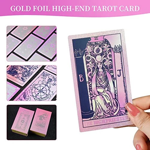 SOUL SPARKLE TAROT - Neo Rider Tarot Deck 7 Deadly Sins Collection, 78 Tarot Cards Deck With English Booklet, Rainbow Tarot Cards (The Iridescent Deck Inked (Blue Ink) 4 SOUL SPARKLE TAROT - Neo Rider Tarot Deck 7 Deadly Sins Collection, 78 Tarot Cards Deck With English Booklet, Rainbow Tarot Cards (The Iridescent Deck Inked (Blue Ink) - Image 2