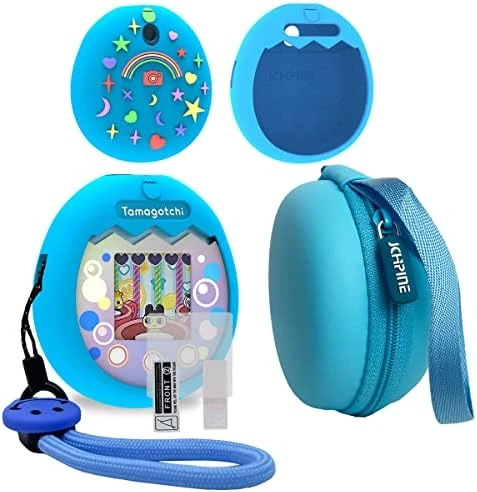 JCHPINE Hard Carrying Case And Silicone Cover Compatible With Tamagotchi Pix Interactive Virtual Pet Game Machine, Screen Film Protector For Tamagotchi Pix Accessories (Purple) 8 JCHPINE Hard Carrying Case And Silicone Cover Compatible With Tamagotchi Pix Interactive Virtual Pet Game Machine, Screen Film Protector For Tamagotchi Pix Accessories (Purple) - Image 6