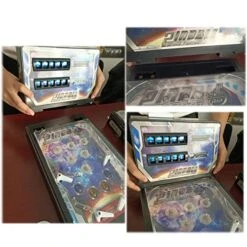 Olivy Pinball Machine Game, Electronic Arcade Pinball Toy With Scorer And Lights And Sounds, Mini Desktop Space Game Toy For Kids And Family, 16.5x10x11in -Folkmanis Toys Shop 51HoqtMWfpL