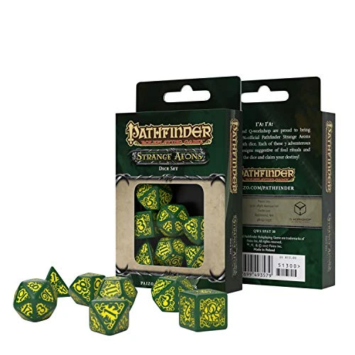Q WORKSHOP Pathfinder Strange Aeons Rpg Ornamented Dice Set 7 Polyhedral Pieces 3 Q WORKSHOP Pathfinder Strange Aeons Rpg Ornamented Dice Set 7 Polyhedral Pieces