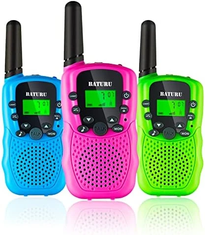 Walkie Talkies For Kids 3 Pack 3 Miles, 2 Way Radio Toys For Kids With Backlit LCD Flashlight, Christmas Or Birthday Gifts For Girls And Boys Age 3-12 (Blue Pink Yellow) 9 Walkie Talkies For Kids 3 Pack 3 Miles, 2 Way Radio Toys For Kids With Backlit LCD Flashlight, Christmas Or Birthday Gifts For Girls And Boys Age 3-12 (Blue Pink Yellow) - Image 7