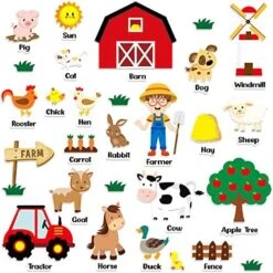 WJFNKXKL Farm Animals Felt Flannel Board Story Pieces For Toddlers Preschool Early Learning Interactive Storytelling Teaching Play Activity Kits -Folkmanis Toys Shop 51HwAbgnULL. AC