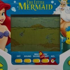 Hasbro Gaming Tiger Electronics Disney's The Little Mermaid Electronic LCD Video Game, Retro-Inspired Edition, Handheld 1-Player Game, Ages 8 And Up , Blue -Folkmanis Toys Shop 51HxOfXnDjL