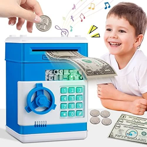 MAGIBX Piggy Bank Toys For 6 7 8 9 10 11 Year Old Girl Gifts, Money Saving Box For Teen Girls Toys Age 6-8-10-12, Christmas Birthday Gifts For 7 8 Year Old Girls Stuff ATM Machine For Kids 5-7, Pink 10 MAGIBX Piggy Bank Toys For 6 7 8 9 10 11 Year Old Girl Gifts, Money Saving Box For Teen Girls Toys Age 6-8-10-12, Christmas Birthday Gifts For 7 8 Year Old Girls Stuff ATM Machine For Kids 5-7, Pink - Image 8