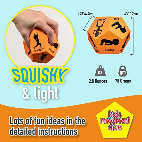 Covelico Fun Kids Yoga - Yoga Cards For Kids And Yoga Dice For Kids - Physical Education Equipment And Classroom Exercises - Yoga Games For Children, Kids Fitness 6 Covelico Fun Kids Yoga - Yoga Cards For Kids And Yoga Dice For Kids - Physical Education Equipment And Classroom Exercises - Yoga Games For Children, Kids Fitness - Image 4