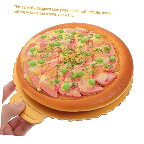 Ibasenice Math Games Simulation Pizza Model Toy For Kids Artificiales Para Toddler Toys Faux Pizza Simulation Food Toys DIY Kitchen Pretend Play Fake Food Model Fake Pizza Model Prop 4 Ibasenice Math Games Simulation Pizza Model Toy For Kids Artificiales Para Toddler Toys Faux Pizza Simulation Food Toys DIY Kitchen Pretend Play Fake Food Model Fake Pizza Model Prop - Image 2