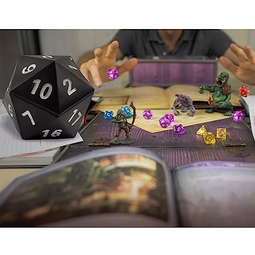 Toy Vault 20-Sided Dice Storage Treasure Box, D20-Shaped Dice Storage Container Novelty Gift For RPG Players 5 Toy Vault 20-Sided Dice Storage Treasure Box, D20-Shaped Dice Storage Container Novelty Gift For RPG Players - Image 3