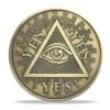 2 Pcs Yes No Challenge Coin Decision Maker Coin Lucky Coin For Collectors Metal Coin Collection Party Game Divination Supplies With All Seeing Eyes Or Death Skull Pattern -Folkmanis Toys Shop 51IJqLJSwyL