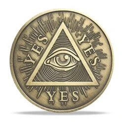 2 Pcs Yes No Challenge Coin Decision Maker Coin Lucky Coin For Collectors Metal Coin Collection Party Game Divination Supplies With All Seeing Eyes Or Death Skull Pattern
