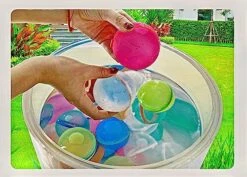 Reusable Water Balloons, Latex-Free Silicone Water Bomb Summer Fun Outdoor Toys, Pool Beach Toys For Kids Adults, Quick Fill Self-Sealing Water Splash Balls Party Supplies-6PCS -Folkmanis Toys Shop 51IUOPGf7xL