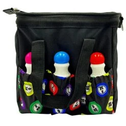 JUNWRROW Bingo Dauber Bags With 6 Exterior Pockets&3 Interior Pockets Black Bingo Tote Bag,Includes 100 Multi-Color Bingo Cards -Folkmanis Toys Shop 51IXlsuc9ML
