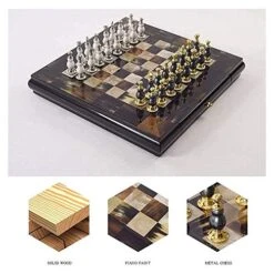 ZWJ International Chess Set Magnetic Chess Board International Chess Gold And Sier Pieces With Storage Game Toy Set For Travel Outdoor Indoor Kids Adult Children -Folkmanis Toys Shop 51IdjMscJOL
