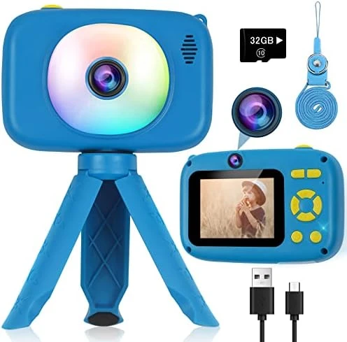 Elimiic Kids Camera Toys - Upgrade Selfie Camera For 4-8 Year Old Girls, Time Lapse Camera With 32G Memory Card For Girls Age 3-6 (Red) 7 Elimiic Kids Camera Toys - Upgrade Selfie Camera For 4-8 Year Old Girls, Time Lapse Camera With 32G Memory Card For Girls Age 3-6 (Red) - Image 5