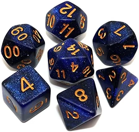 CREEBUY Rainbow DND Dice Set For Dungeon And Dragons D&D RPG Role Playing Games Polyhedral Dice With Bag 4 CREEBUY Rainbow DND Dice Set For Dungeon And Dragons D&D RPG Role Playing Games Polyhedral Dice With Bag - Image 2