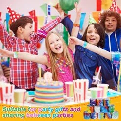 48 Pcs Tie Dye Slap Bracelets Tie Dye Party Favors, Colorful Tie Dye Wristbands Bracelets For Kids Boys And Girls, Goodie Bag Fillers, Carnival Prize, Birthday Party Decorations -Folkmanis Toys Shop 51IgGtPenBL