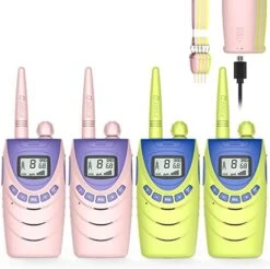 Qniglo Rechargeable Walkie Talkies For Adults, Kids Walkie Talkies 4 Pack With 𝗟𝗶-𝗶𝗼𝗻 𝗕𝗮𝘁𝘁𝗲𝗿𝘆, Outdoor Camping Spy Games For Family, Toys For Boys Girls Halloween Xmas Birthday Gifts -Folkmanis Toys Shop 51IkDnaT7L. AC