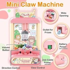 Innorock Claw Machine For Kids, Mini Vending Machine - Surprise Fun Game Prizes Dispenser Toys For Girls With Light & Sound, Small Toys & Candy Arcade Game Machines Party Birthday Toys Gifts For Girls 10 Innorock Claw Machine For Kids, Mini Vending Machine - Surprise Fun Game Prizes Dispenser Toys For Girls With Light & Sound, Small Toys & Candy Arcade Game Machines Party Birthday Toys Gifts For Girls -Folkmanis Toys Shop 51IoDThyoJL