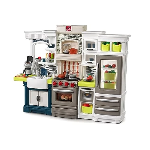 Step2 Elegant Edge Kitchen Set For Kids – Includes 70+ Toy Kitchen Accessories, Interactive Features For Realistic Pretend Play – Upscale Indoor/Outdoor Toddler Playset – Dimensions 50" X 65.75" X 14" 3 Step2 Elegant Edge Kitchen Set For Kids – Includes 70+ Toy Kitchen Accessories, Interactive Features For Realistic Pretend Play – Upscale Indoor/Outdoor Toddler Playset – Dimensions 50" X 65.75" X 14"