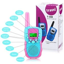 HyDren 8 Pack Kids Walkie Talkies Toys, Outdoor Toys For Boys Girls, 22 Channels 3 Miles Range Rechargeable 3-12 Year Old Girls Birthday Christmas Party Gifts -Folkmanis Toys Shop 51IspIGlWIL