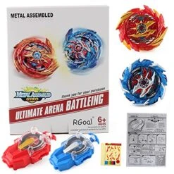 Bey Burst Attack Evolution Battling Tops High Starter Set With Launcher Grip Battle Golden Set 2 In 1