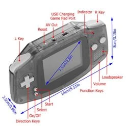 DREAMHAX Two Players Retro Game Console + Game Pad, With 2.8 Inch Screen 400 Retro Games, Double Players Rechargeable TV Connectable, Handheld Game Console Video Games (Purple) -Folkmanis Toys Shop 51IwYS8XfoL